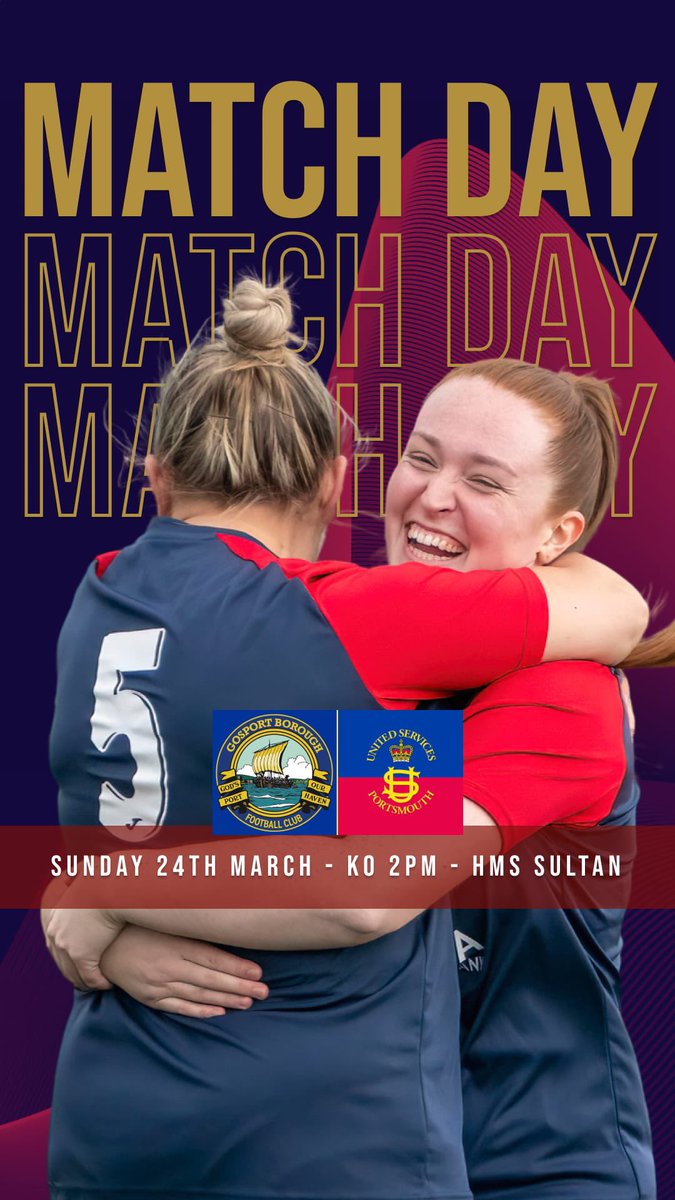 🚨❗️📣game day📣❗️🚨

 ⚽️🔵🔴

🆚 <a href="/GosportBoroLFC/">Gosport Borough Ladies FC</a>  
🏟️HMS Sultan playing fields 
⏰14:00
🏆 Div 1
💷 free

<a href="/southseadec/">The Southsea Decorating Company</a>

#gameday #womensfootball #sunday #football #lovefootball #awayday