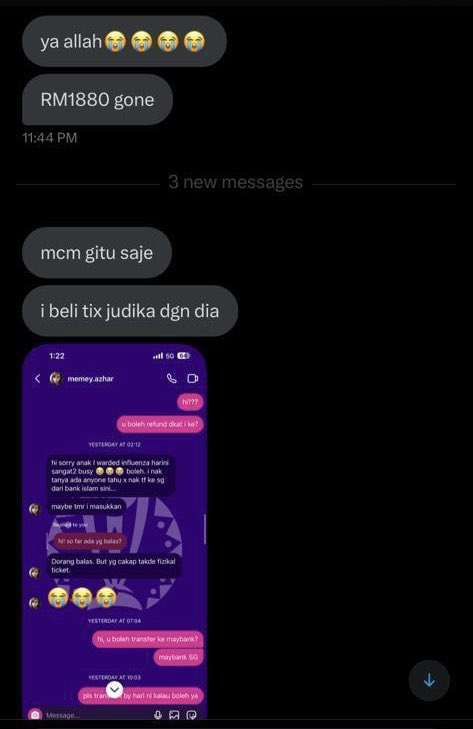 MemeyAzhar's tweet photo. ‼️SCAMMER ALERT ‼️

NURUL SYAMIMIE NOOR AZHAR

ig username @/___meyazhar

+60 11 3603 0493

12038025934423
BANK ISLAM

#memeyazhar #memeyazharscammer #nurulsyamimienoorazhar https://t.co/eOcTbyQANQ