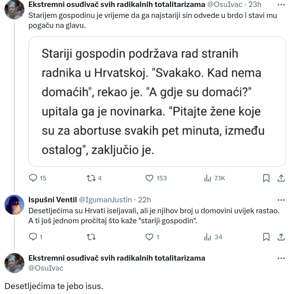 Ultimativni argument kojim progresivni i tolerantni ljevičar započinje i zaključuje raspravu.