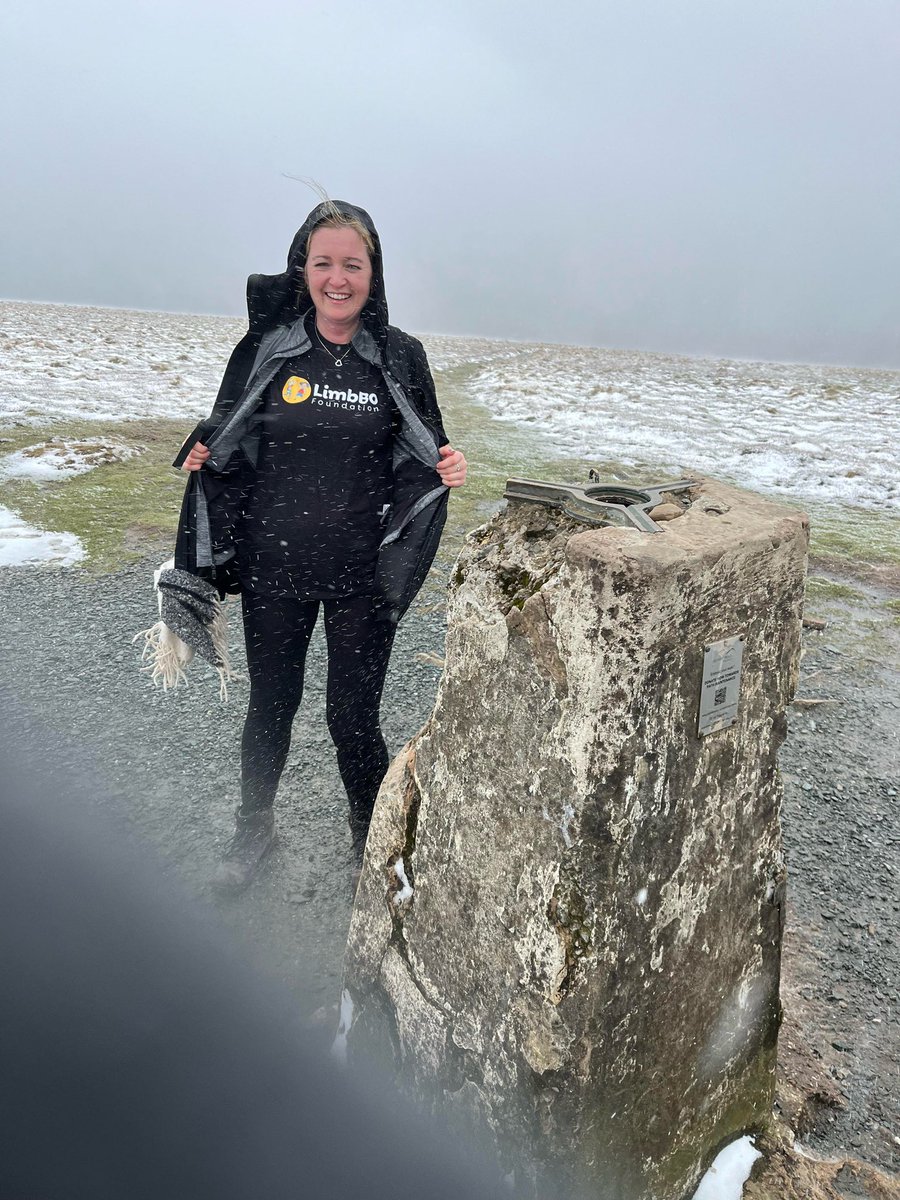 LimbBo really is a big family! Emma did the 3 peaks yesterday - her nephew has a limb difference and she wanted to support us - amazing lady #limbdifferenceawareness #teamlimbBo #3peaks