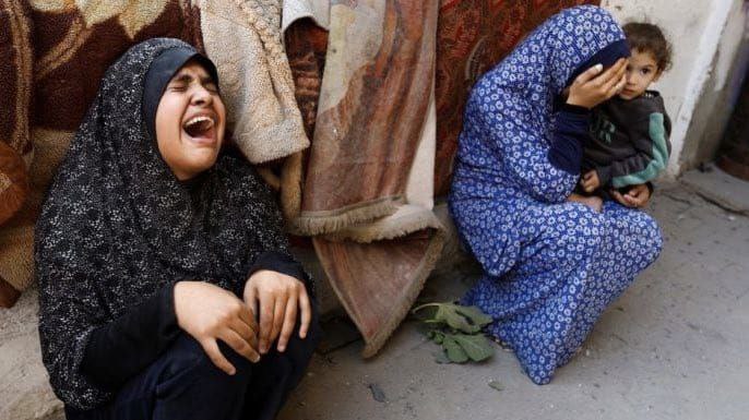 saragaza94's tweet photo. Gaza Women Are Victims of Brutal Assaults and Sexual Harassment by Israeli Forces

In a horrifying incident, Israeli forces commanded a pregnant Palestinian woman to undress and beat her despite her pleas for mercy. They then raped her in front of her family, warning them not to intervene or they would be shot. These events were recounted by the woman's husband himself.

Countless similar stories of assault and rape illustrate the unimaginable suffering endured by Gaza's women.

The world must confront the Israeli regime's war crimes and ensure accountability for these atrocities.