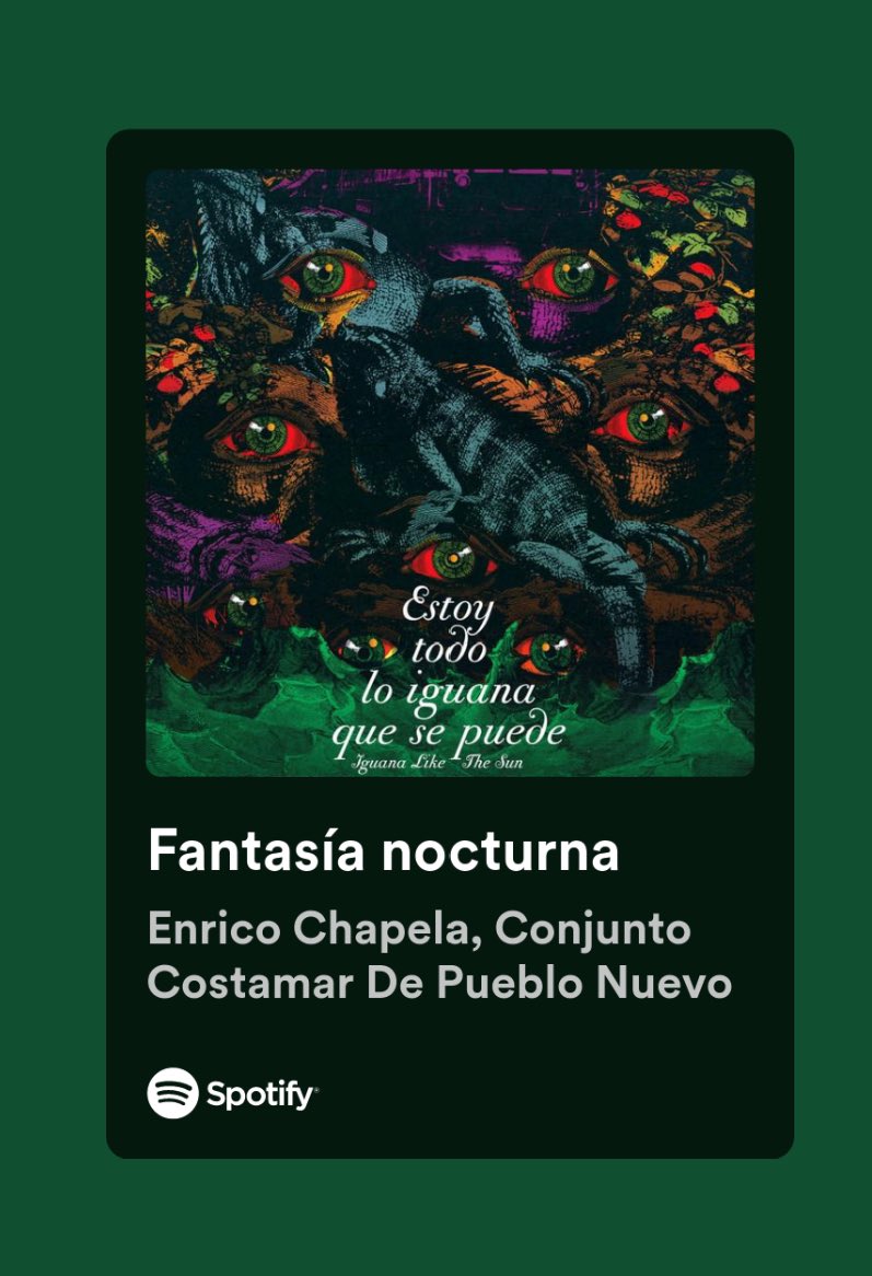 ¡Descubre la emocionante banda sonora de “Estoy todo lo iguana que se puede”!  “Fantasía Nocturna” interpretada por el Conjunto Costamar. Disponible ahora en todas las plataformas de música. ¡No te lo pierdas!

open.spotify.com/track/7HlR1WNM…