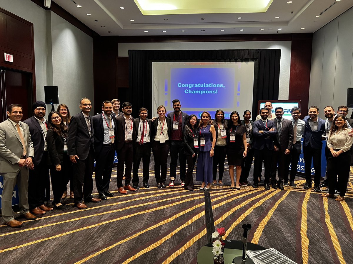 Congratulations to the SHOCK jeopardy winners 🥇:ًTeam Texas 1, represented by cardiology fellows from Houston Methodist &amp; Baylor College of Medicine! 🏆 #HSS24 
👏 for Drs Mustapha Amin, Syed Ali, Riyad Kherallah &amp; Anupama BK. 
<a href="/HMHCardioFellow/">Houston Methodist Cardiovascular Fellowships</a> <a href="/BCMHeart/">BCM Cardiology</a> 
#ACCFIT