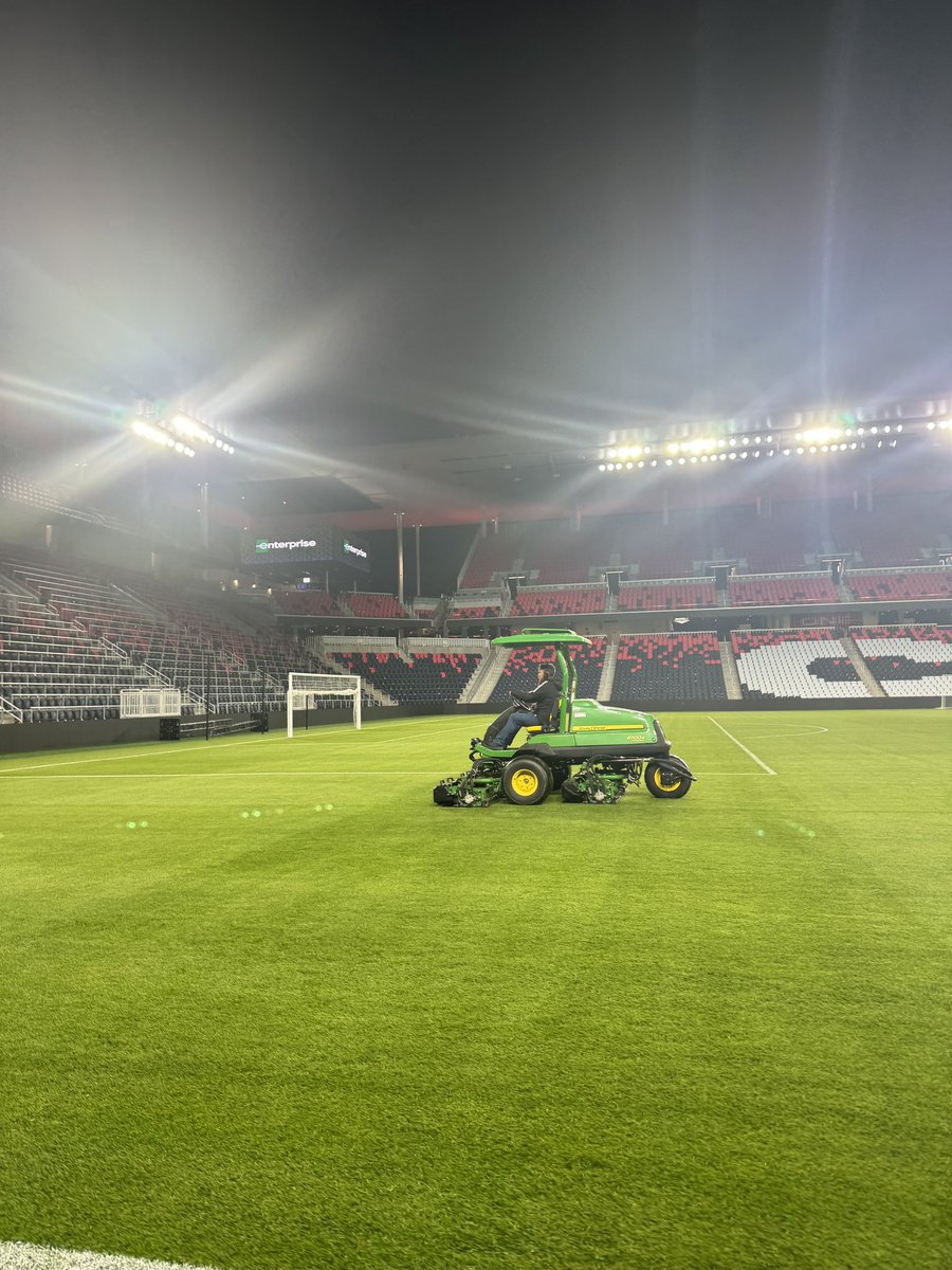 CITY grounds crew already prepping for tomorrow’s <a href="/STLCITY2/">St Louis CITY2</a> match