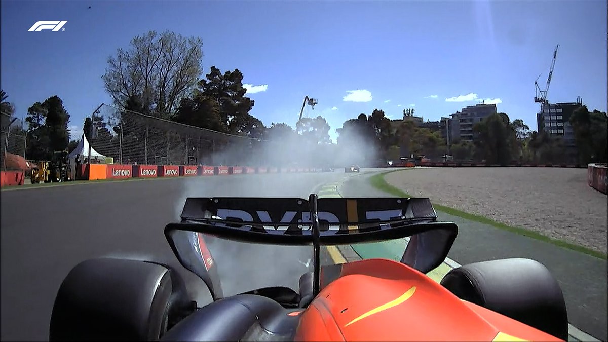 LAP 4/58 DRAMA! Verstappen's car is smoking! #F1 #AusGP