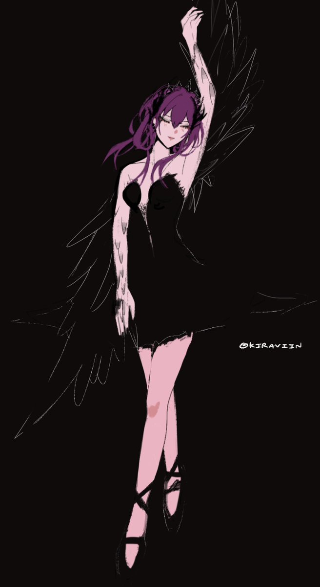 white swan | black swan 
#kafhime