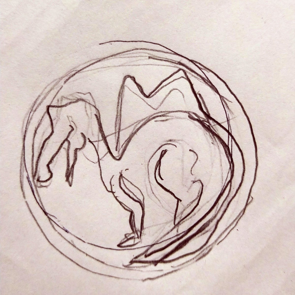 sou_ten_ya's tweet image. いろいろ描いた。
溜め込んだ。
缶バッジつくる。
たぶんつくる。
#缶バッジ　#pinbackbutton
#恐竜
（スピノさんうまく円の中に入ってくださらない）