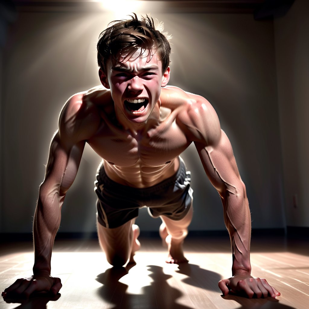 SweatCommander's tweet photo. Final Round (cont’d)

*On and on it goes.*

Tanner: How much longer?!

Commander: You can’t know that.

*Tanner groans and one of his knees brushes the ground.*

Commander: That’s another 5 minutes for you!

Tanner: THIS IS IMPOSSIBLE! F*CK! https://t.co/yKjlXdlXpz