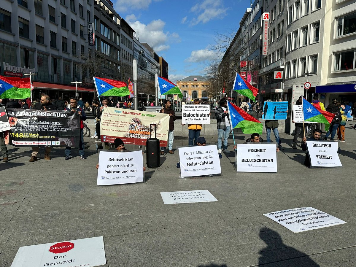 The FBM Netherlands, UK and the US branches will have protests and awareness campaigns on 27 March. We strive to highlight the atrocities of Iran and Pakistan in #Balochistan. The world must not ignore the plight of Baloch nation.