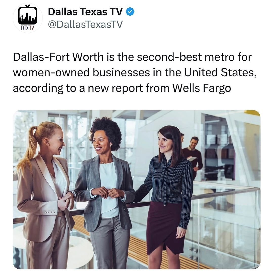 Loved this from @dallastexas_tv . Let's hear it for our women-owned businesses! 👆💪 . #business #growth #opportunity #engaged #educate #community #progrowth #proopportunity #mcba
