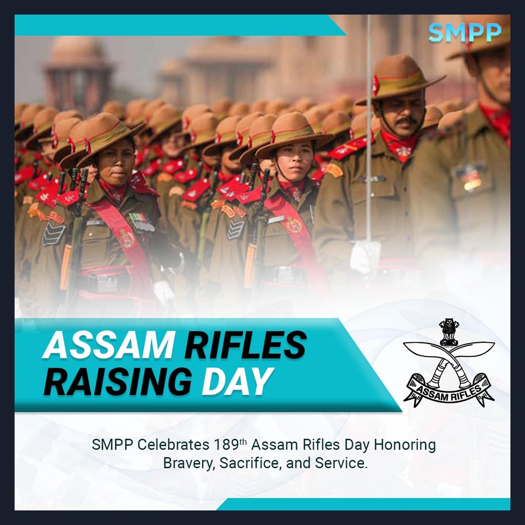 SMPPDEFENSE's tweet image. SMPP takes pride in joining  the ASSAM RIFLES in celebrating their 189th Raising Day with honour and glory. We wish them success in all their endeavors. 🇮🇳 #AssamRiflesDay #SMPP @official_dgar #GuardiansOfHonor