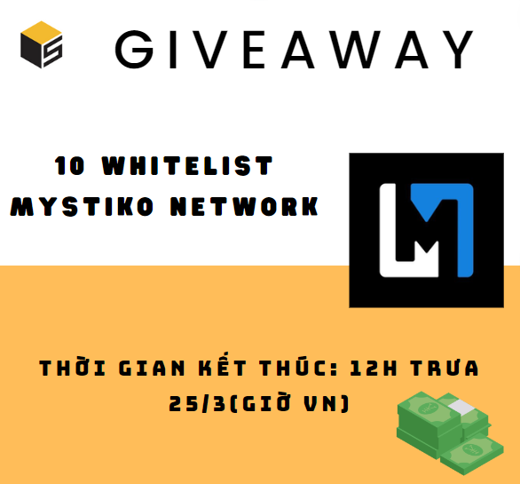 Giveaway 10 WL dành cho sự kiện public sale của Mystiko Network #5PC #MystikoNetwork

💠Mystiko Network là dự án xây dựng zk layer dành cho các dự án web3. Dự án đã gọi thành công 18 triệu đô từ các quỹ lớn như Sequoia, Samsung Next hay Coinlist,..

💠WL sẽ cho phép