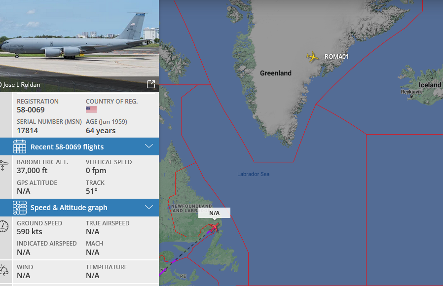 SirListenalot's tweet photo. #KC135's #AE0486 #ROMA01 (Beale) &amp; #AE04F6 #ROMA11 (McDill) inbound Keflavik
#CoronetEast 025 https://t.co/H5aLV0xa7f