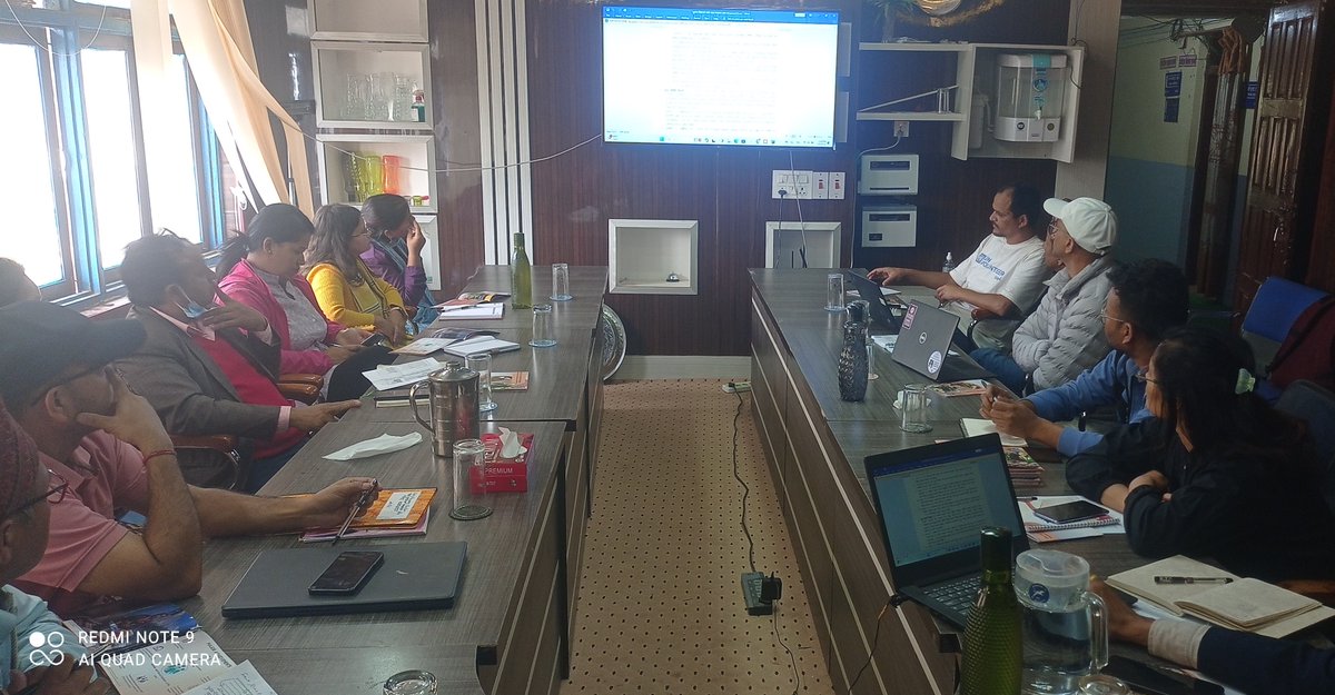 Sudhir_ise's tweet photo. Early recovery cluster #Karnali  :4th mtg led by #MoITFE co-led by @UNDPNepal on 22 Mar24 following the Nov23 #Jajarkot earthquake to take stock of recovery interventions. https://t.co/SCo21zp1qd