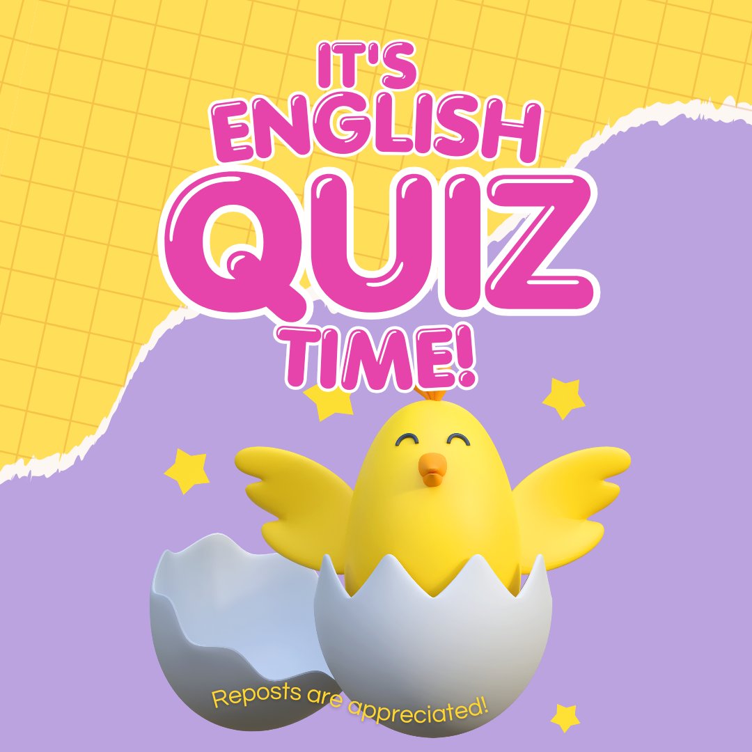 ˚ᡣ𐭩.𖥔˚⋆IT'S ENGLISH QUIZ TIME!⋆˚ ᡣ𐭩.𖥔˚

╰┈➤ a thread — a collection of English quizzes by ladymantikaa 🐣

⌕ | #studyacc
#studytwt #ambisverse #langtwt #ambistwt #collegetwt #schooltwt #english #study