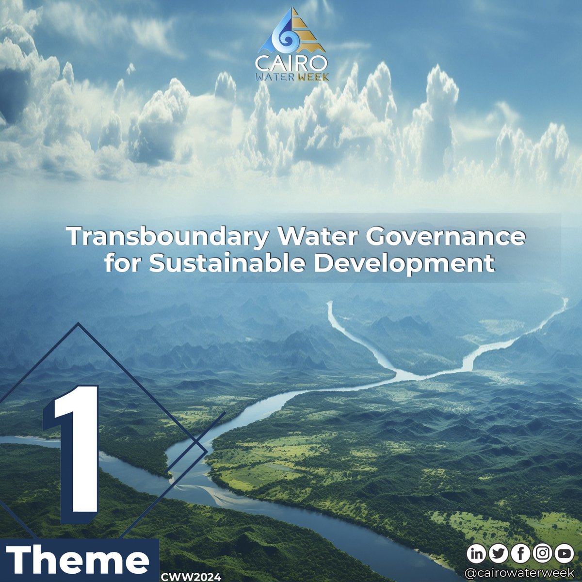 📷 *Cairo Water Week 2024: Uniting for Water Beyond Borders* 📷 Embark on a journey of unity at Cairo Water Week 2024, where our first main theme, 'Transboundary Water Governance for Sustainable Development,' cairowaterweek.eg/theme-1/ Let's ripple the waters of change together!