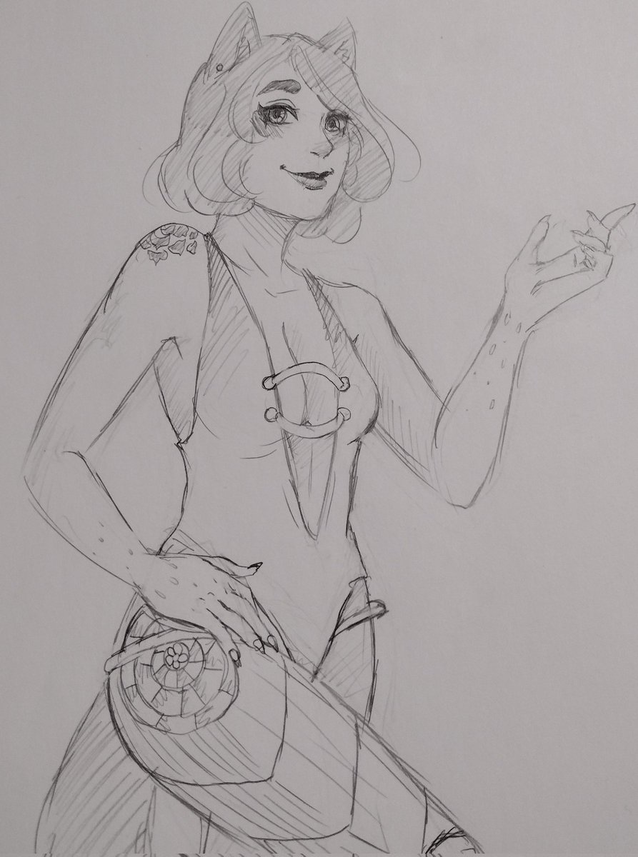 Sunnie_Moth's tweet photo. Haven't been able to draw for a while. Trying to jump back into it. Here's a doodle! #oc #bionicleg #wolf #pencildrawings #sketchbook #doodle #traditionalart #wolfgirl #artblock https://t.co/43jdvlMdxN