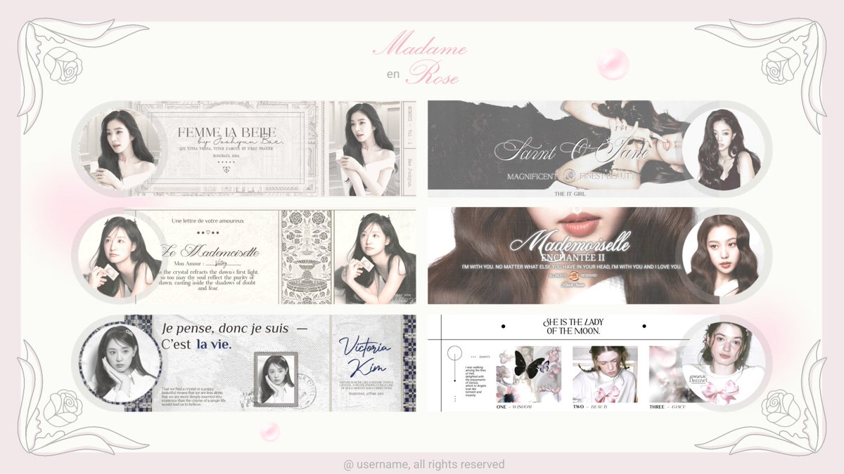 Repost will be so much appreciated, thx!

Hello, moonies! Aku open request untuk katalog-katalog layout di bawah ini. Harganya start from 4.000 – 10.000. Payment bisa all e-wallet via QRIS. Bisa langsung DM jika berminat yap ♡
#zonauang #zonaba