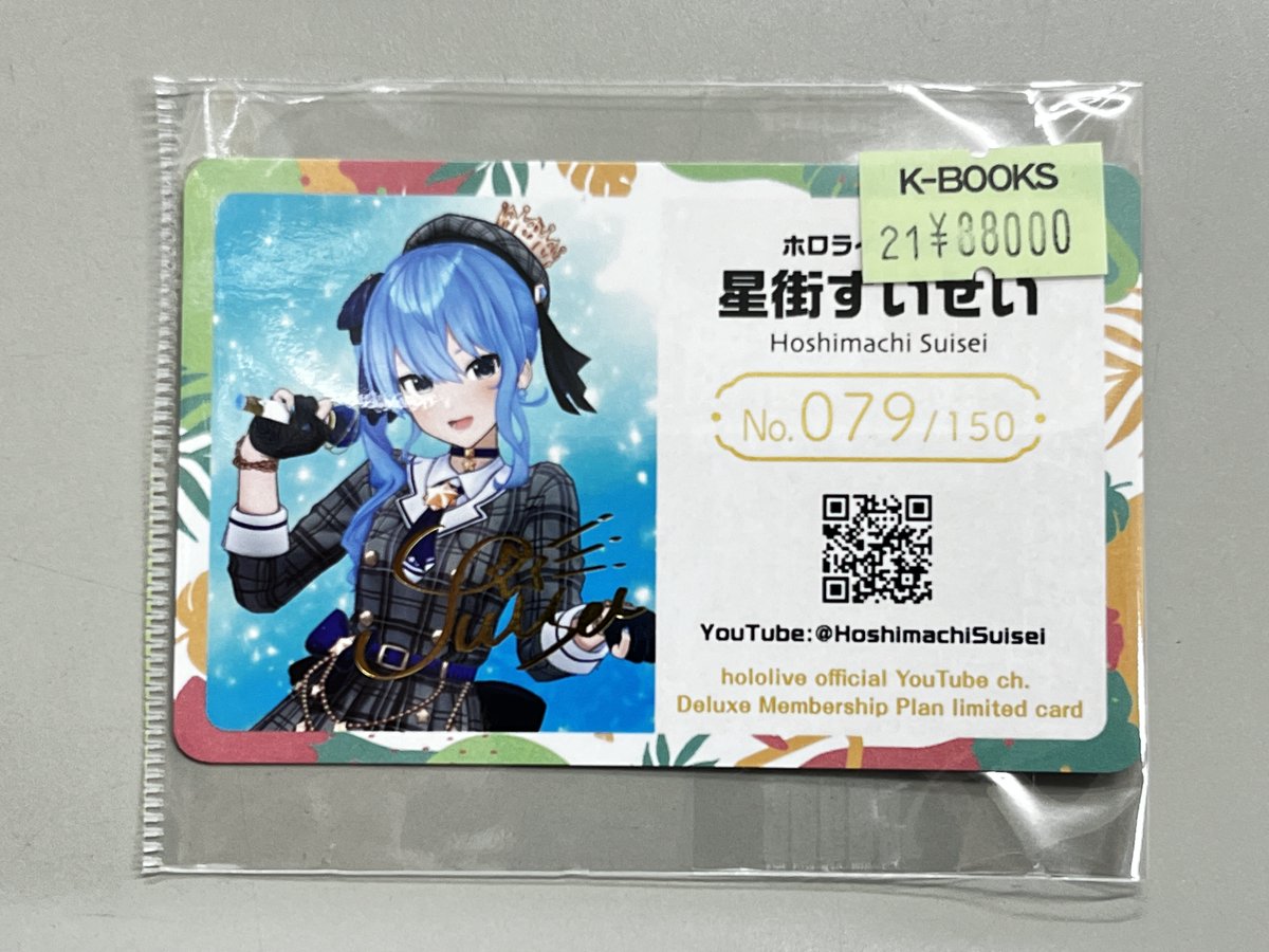 ホロライブ エキスポ 2024 メンバーシップ 限定カード 星街すいせい ホロライブ エキスポ 2024 メンバーシップ 限定カード 星街すいせい