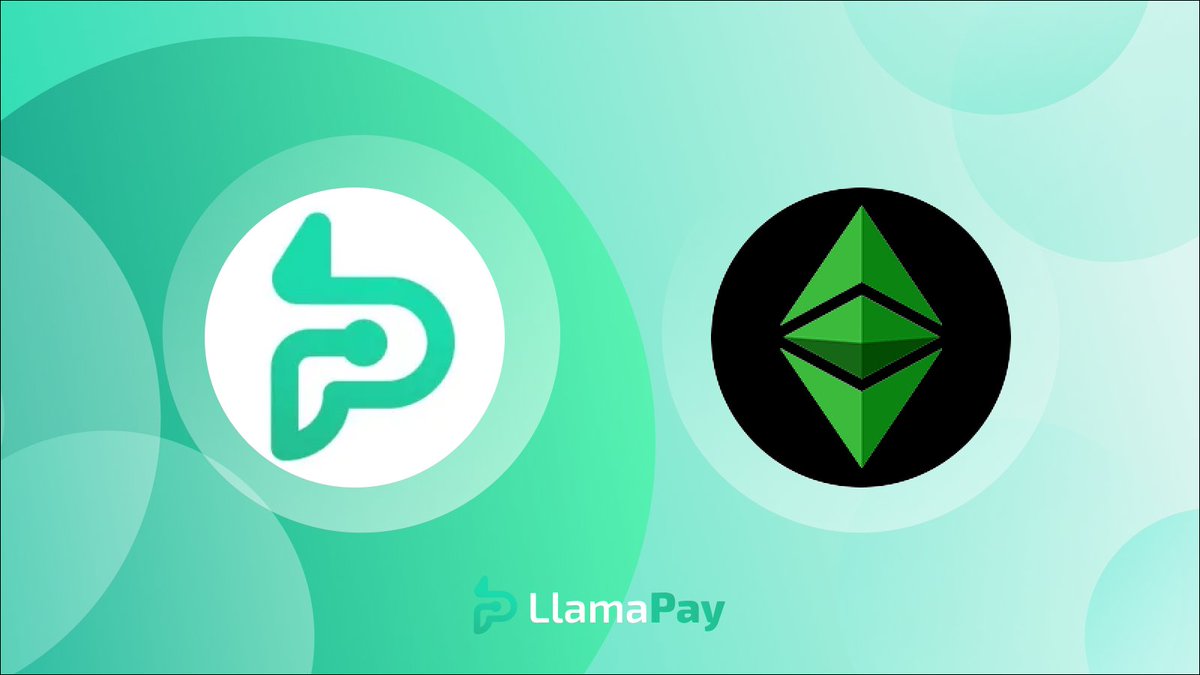 LlamaPay now supports vesting on @eth_classic