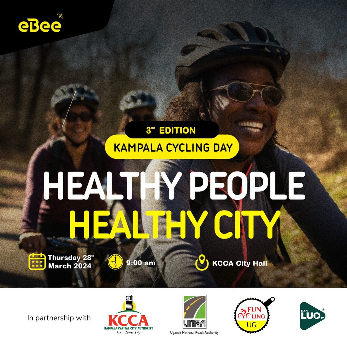 OWINY hakim (@owiny123) on Twitter photo Kampala Cycling Day 3rd Edition, #KampalaCyclingDay Thursday 28th ,Time 9am , Venue: KCCA City Hall. Cycling for #Health, #Safety, & #SustainableUrbanMobility <a href="/UNRA_UG/">UNRA_UGANDA</a> @UNRA_ED <a href="/KCCAUG/">Kampala Capital City Authority (KCCA)</a> <a href="/eBee_Uganda/">eBee.uganda</a> <a href="/FunCyclingUg/">Fun Cycling UG</a> <a href="/NLinUganda/">Embassy of the Netherlands in Uganda</a> <a href="/ITDPAfrica/">ITDP Africa</a> @usmissionuganda <a href="/exchangealumni/">Exchange Alumni</a> <a href="/infoNILE/">InfoNile</a> Kampala Cycling Day 3rd Edition, #KampalaCyclingDay Thursday 28th ,Time 9am , Venue: KCCA City Hall. Cycling for #Health, #Safety, & #SustainableUrbanMobility <a href="/UNRA_UG/">UNRA_UGANDA</a> @UNRA_ED <a href="/KCCAUG/">Kampala Capital City Authority (KCCA)</a> <a href="/eBee_Uganda/">eBee.uganda</a> <a href="/FunCyclingUg/">Fun Cycling UG</a> <a href="/NLinUganda/">Embassy of the Netherlands in Uganda</a> <a href="/ITDPAfrica/">ITDP Africa</a> @usmissionuganda <a href="/exchangealumni/">Exchange Alumni</a> <a href="/infoNILE/">InfoNile</a>