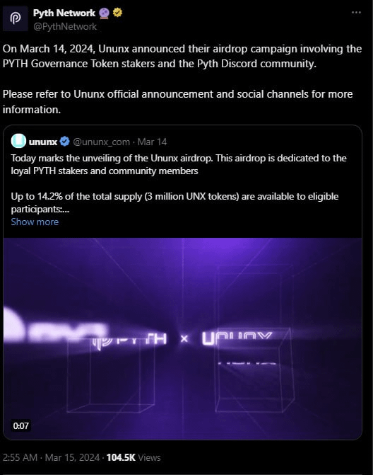 arndxt_xo's tweet image. Waking feeling extremely disturbed after seeing this

@PythNetwork posted a drainer in their official twitter announcement and on their website.

I suggest not to interact with anything from them.

So, if you enter the &quot;official&quot; ununx(dot)com website [SCAM LINK], and join their…