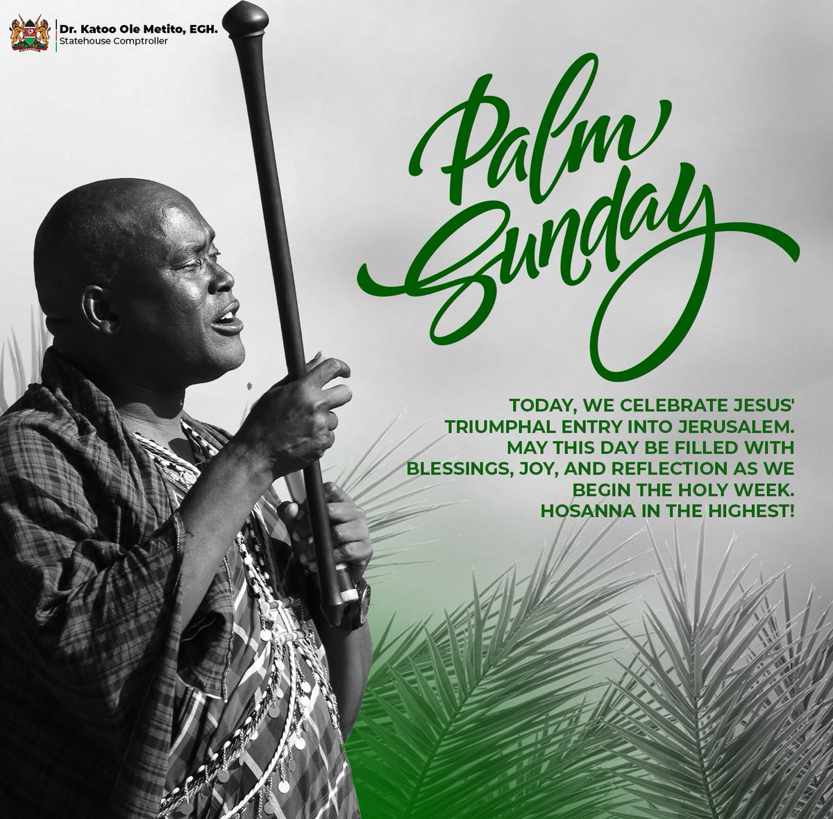 Today, we celebrate Jesus' Triumphal entry into Jerusalem.May this Day be filled with Blessings, Joy and Reflection as we begin the Holy Week. Hossana in the Highest. #PalmSunday2024