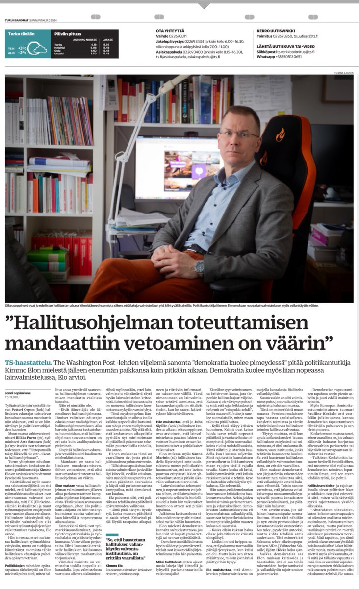 Lakot häiritsevät monia juuri nyt, mutta asiaa pitää pohtia myös siltä kannalta mitä lakko-oikeuden rajoittaminen tarkoittaa pidemmällä aikavälillä. Kumpi vahvistaa demokratiaa enemmän, se että kansalaisilla on vapauksia vai se että niitä rajoitetaan? #PsinavSyy @duunarit