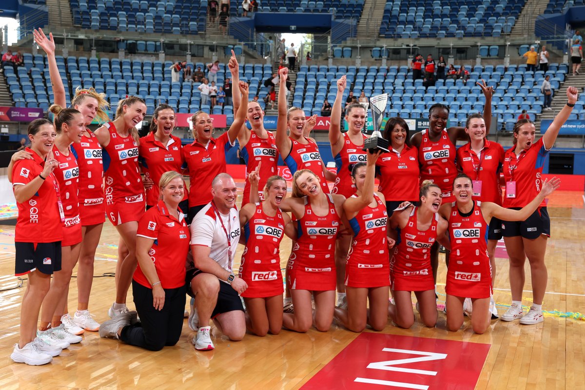 fox_netball's tweet photo. The 2024 Team Girls Cup Champions! 🏆 @nswswifts https://t.co/rbQADMa3XK