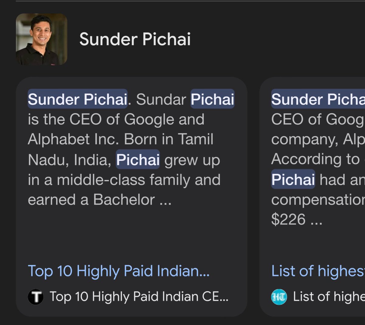 kabzzy's tweet photo. If @Google says this guy is @sundarpichai then, that is it.. Greatest Search Engine ever, ofcourse https://t.co/IanaD85njv