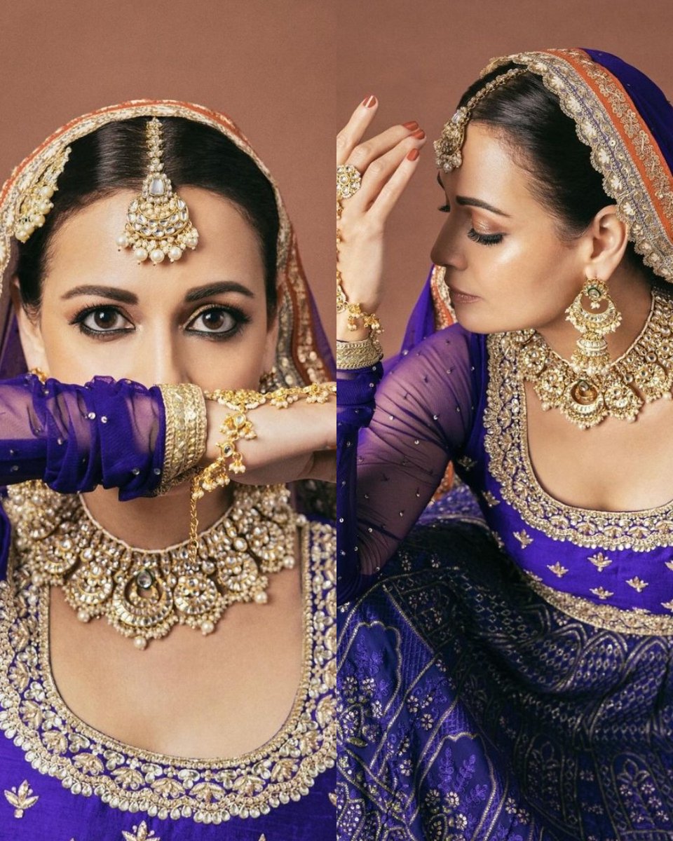#DiaMirza captivates in a breathtaking traditional look💜