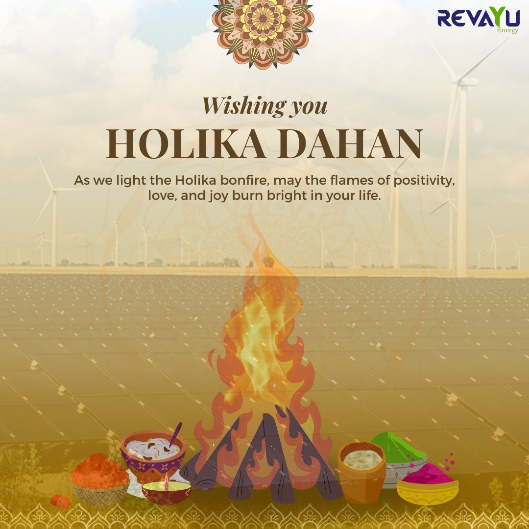 Prateek_2051's tweet photo. Embracing the sacred tradition of Holika Dahan, may the flames ignite renewal and bring forth the transformative energy of Revayu. Wishing everyone a joyous celebration filled with positivity, growth, and new beginnings.

 #HolikaDahan #RevayuEnergy #Renewal #FestiveVibes 🔥✨ https://t.co/3RSOFqjimN