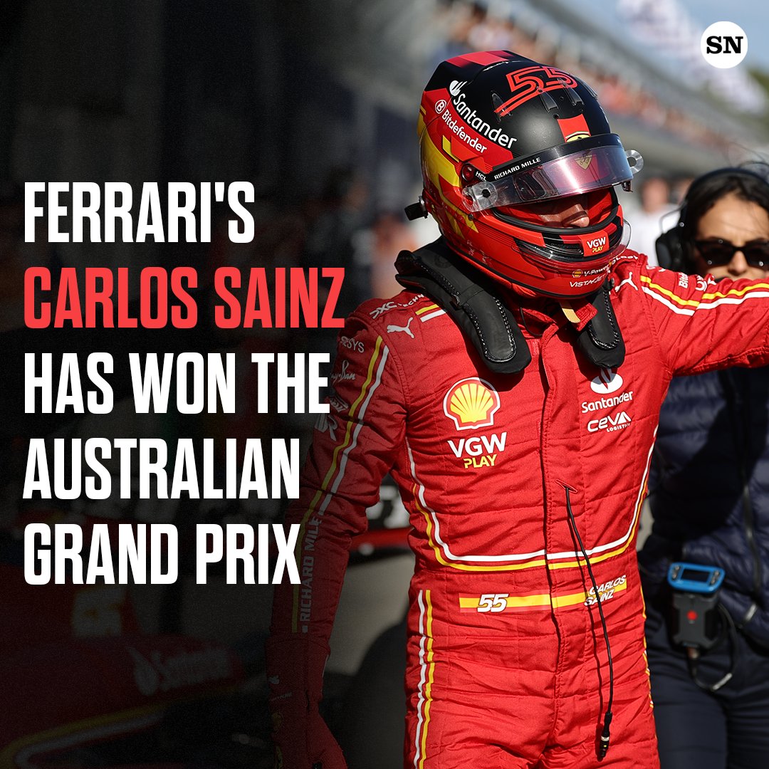 It was a one-two finish for Ferrari, with hometown hero Piastri finishing fourth 🏆 MORE: bit.ly/4a8Ee52