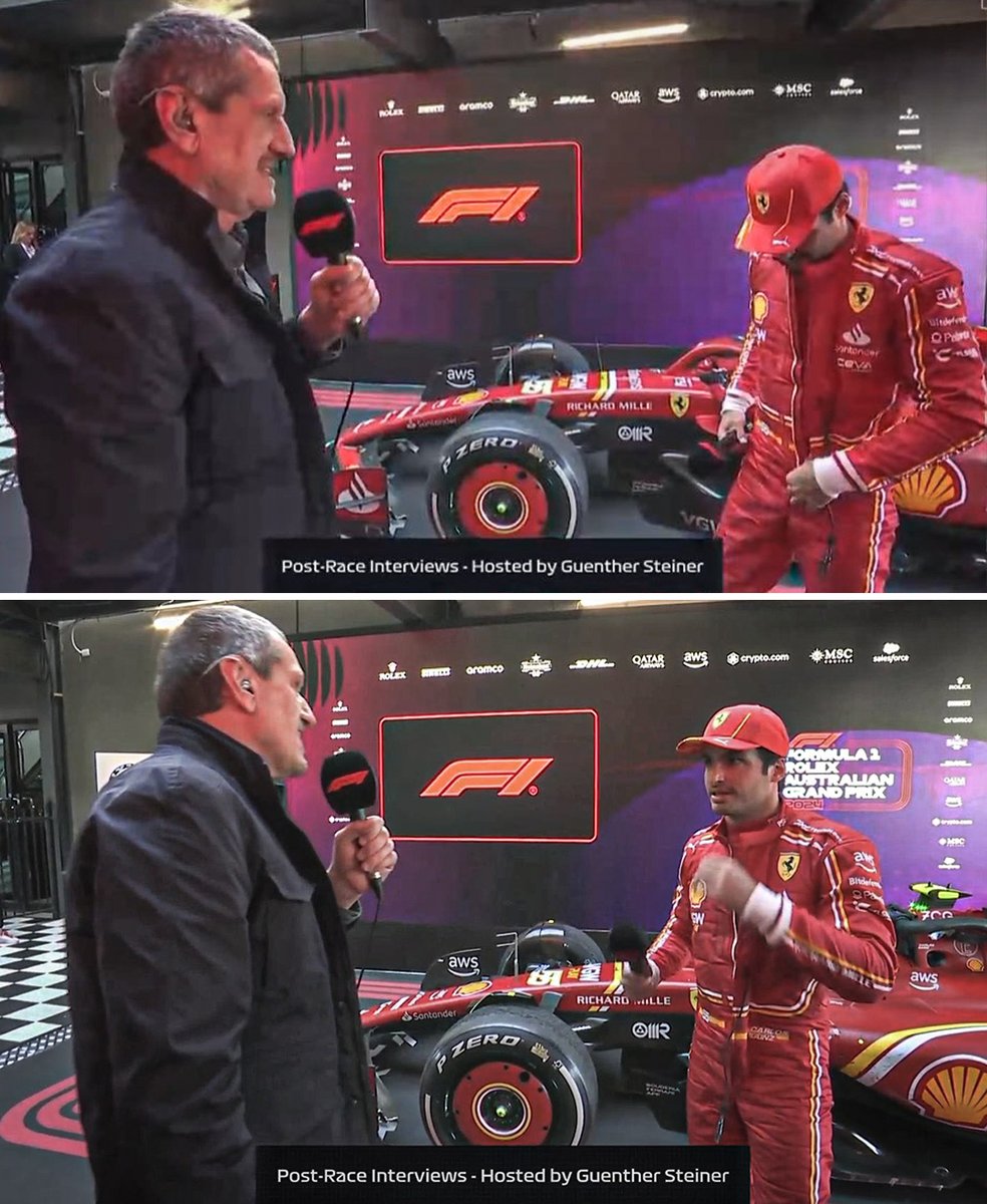 Guenther Steiner conducting post-race interviews was not on our bingo card this year 👀