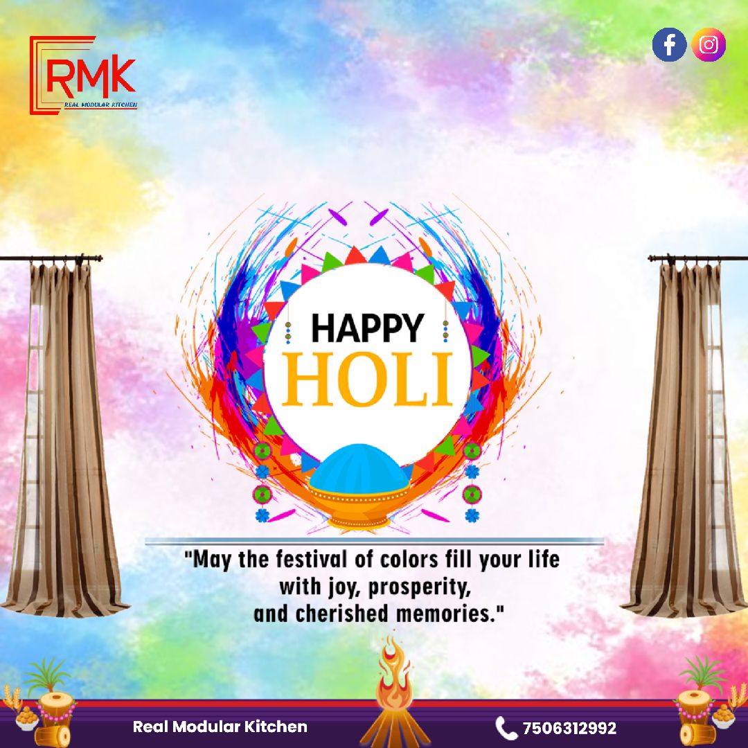 RealModular's tweet image. 🌈✨ Wishing you a vibrant and joyous Holi from Real Modular Kitchen Andheri! ✨🌈
Let the colors of this beautiful festival fill your life with happiness, prosperity, and endless moments of togetherness. 

#HappyHoli #RealModularKitchenAndheri #ColorfulCelebrations