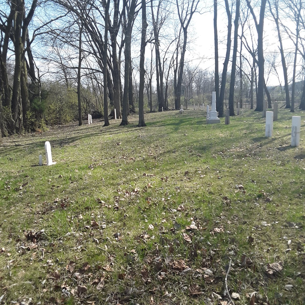 Investigated a haunted cemetery today it was cool I heard footsteps and rustling in between filming and got some good responses on the ghost box.