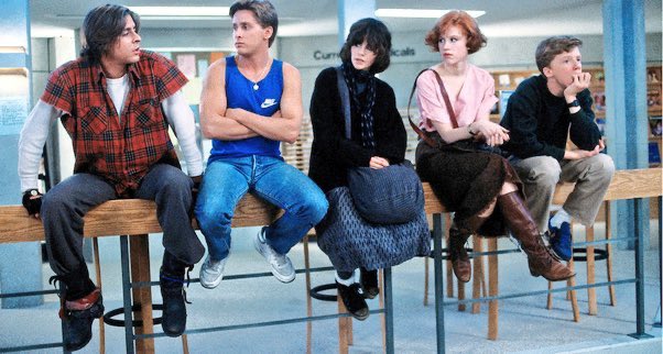 40 years ago today, five students report at 7:00 a.m. for all-day detention at Shermer High School in Shermer, Illinois. #TheBreakfastClub