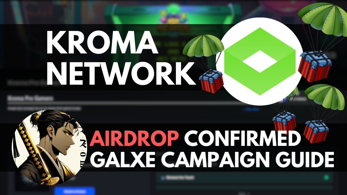 🧵KROMA - 2nd Galxe Camaign of Kroma is out! We'll not let this one fade. Their 1st Galxe campaign was a success, I got a free NFT (Kroma Quest Master) by completing it. It was worth $220 at that time and worth around $80 now.

Bookmark, like and comment✅

Here's my guide🧵👇
