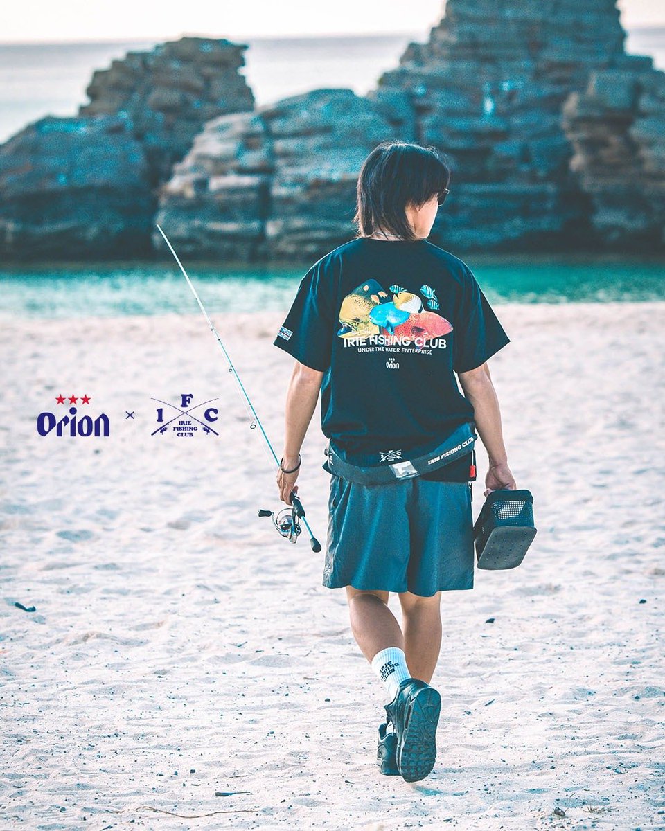 赤いきつね様 IRIE FISHING CLUB Orion beer TEE 赤いきつね様 IRIE