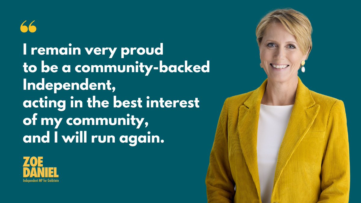 The Liberal Party has preselected Tim Wilson for the seat of Goldstein at the next election. It’s a party decision made in what they believe is their best interest. I am proud to be a community-backed Independent, acting in the best interest of my community. I will run again.