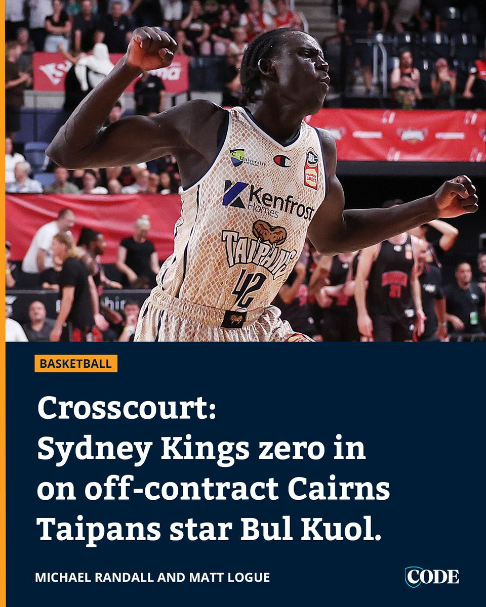 .@SydneyKings off-season transformation under new coach Brian Goorjian is set for another coup as the they zero in on off-contract @CairnsTaipans star Bul Kuol.

CROSSCOURT ➡️ bit.ly/3TMgyxE
