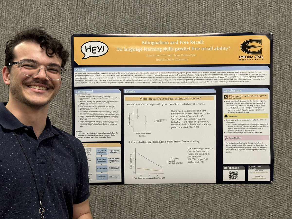 bkwylie_'s tweet image. ESU students
Represented at AP-
LS. Stingers up!

#APLS2024 @emporiastate