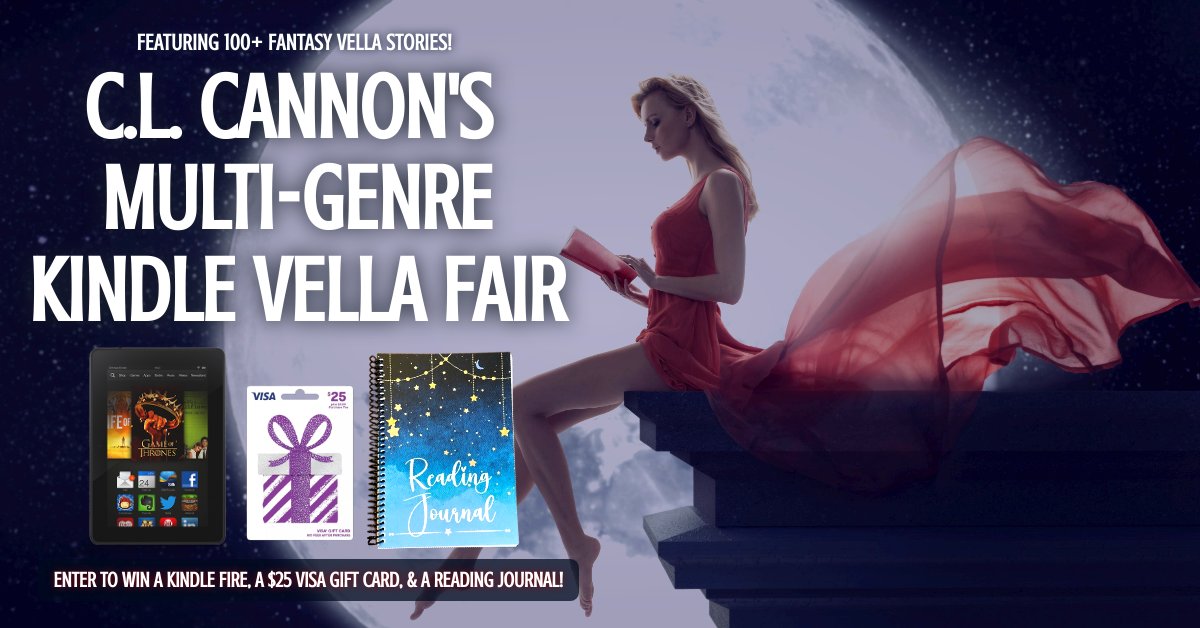 📢 Attention voracious #readers! My #KindleVella Fair is PACKED with over 100 Vella stories just for you! 📢 
🔎 Discover your next favorite read 📚 today! clcannon.net/vellafair 🔎 
💰Then enter to win a Kindle Fire, a $25 Visa gift card, and a swanky new reading journal!💰