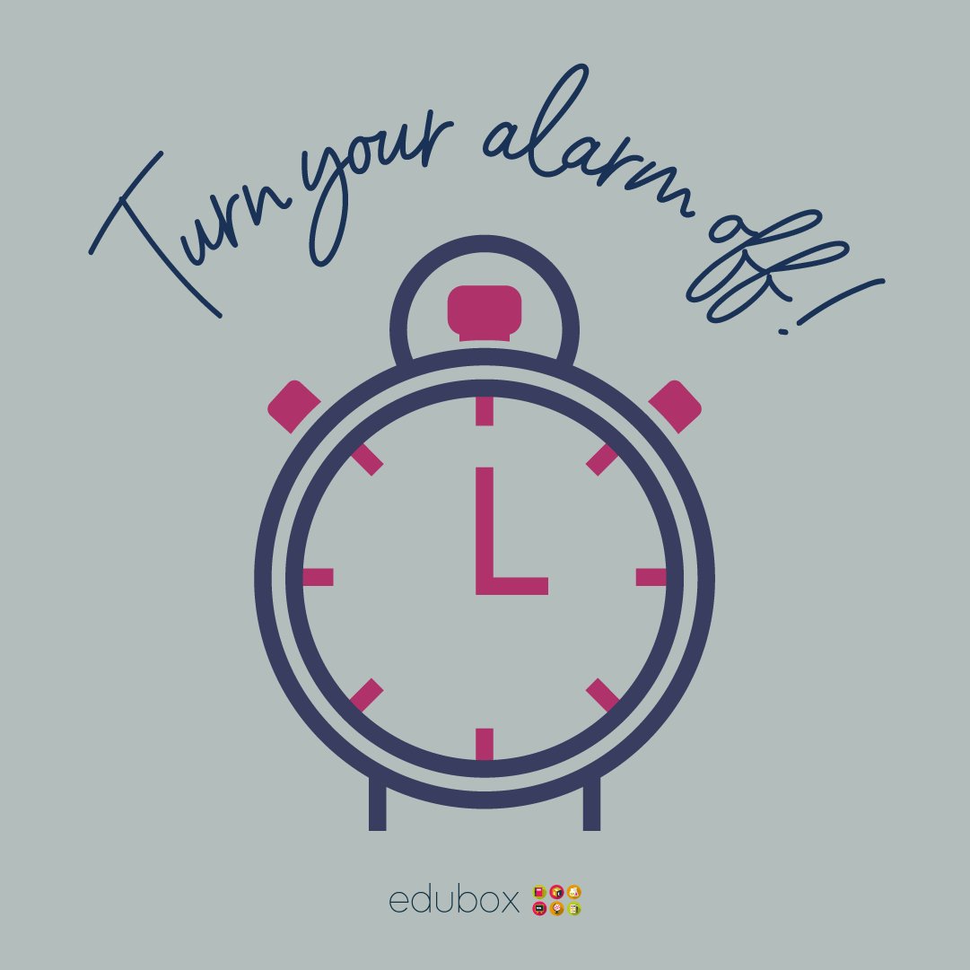 EduboxSocial's tweet photo. As the holiday season unfolds, don't forget to give yourself the gift of uninterrupted rest! 🎁🌺 Let your alarm clock take a well-deserved break too. 🛌💤 Here's to tuning out the buzz and tuning into the tranquillity of the holidays! 🌟🍃 #SwitchOffTheAlarm https://t.co/eaJQGlaGAB