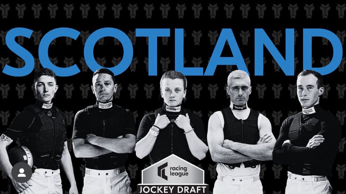 Looking forward to being part of @RacinLeagueUK again this year Team Scotland have a great Jockey Draft #TeamScotland #RacingLeague 🏴󠁧󠁢󠁳󠁣󠁴󠁿
