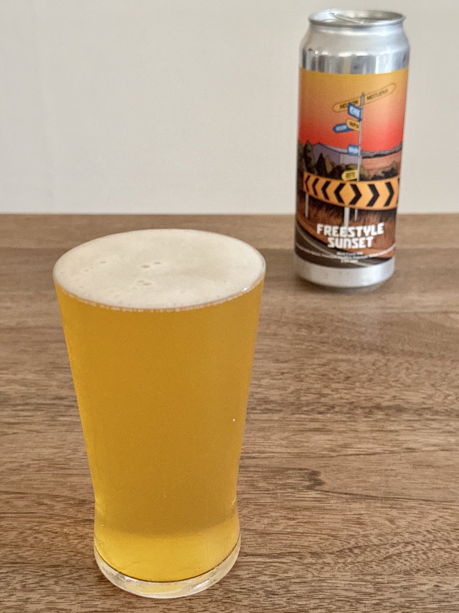 「Freestyle Sunset」
（West Coast Brewing）

West Coast IPA／6.5% ABV

ニュージーランドの「Freestyle Hops」
のポップが使用されたビール。

クリアな液色、
フルーティーですごく美味しい😋👍

#westcoastipa
#westcoastbrewing
#freestylehops
#ビール