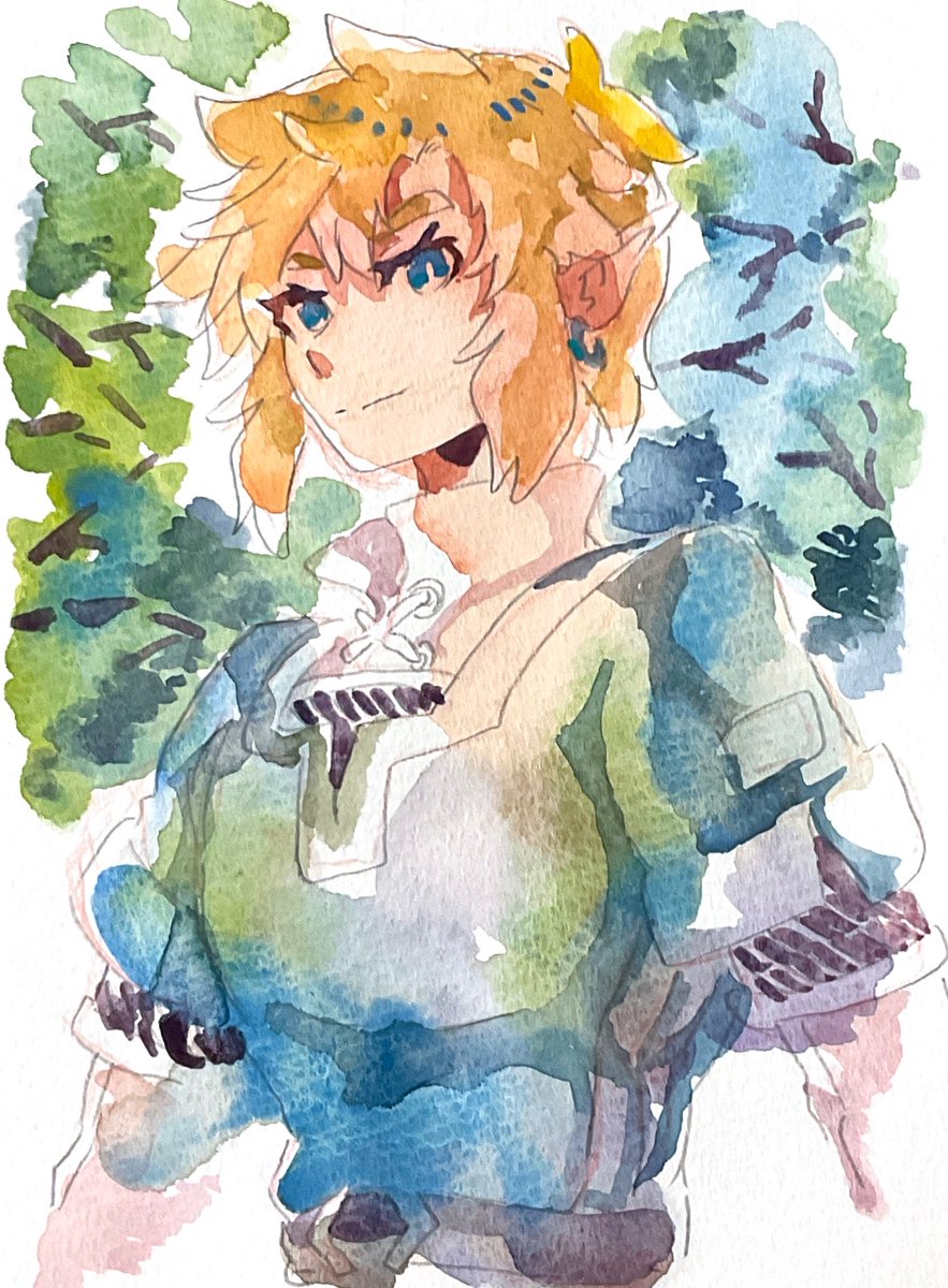 #zelda #skywardsword #watercolor
🌳