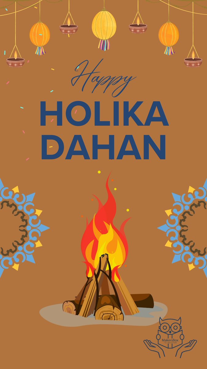 Flames of positivity & hope burn bright this #HolikaDahan! As we gather around the sacred fire, let's leave behind negativity & embrace #newbeginnings. May this day fill your life with joy, prosperity, & endless blessings. Happy Holika Dahan to all #FestivalOfColour #PositiveVibe