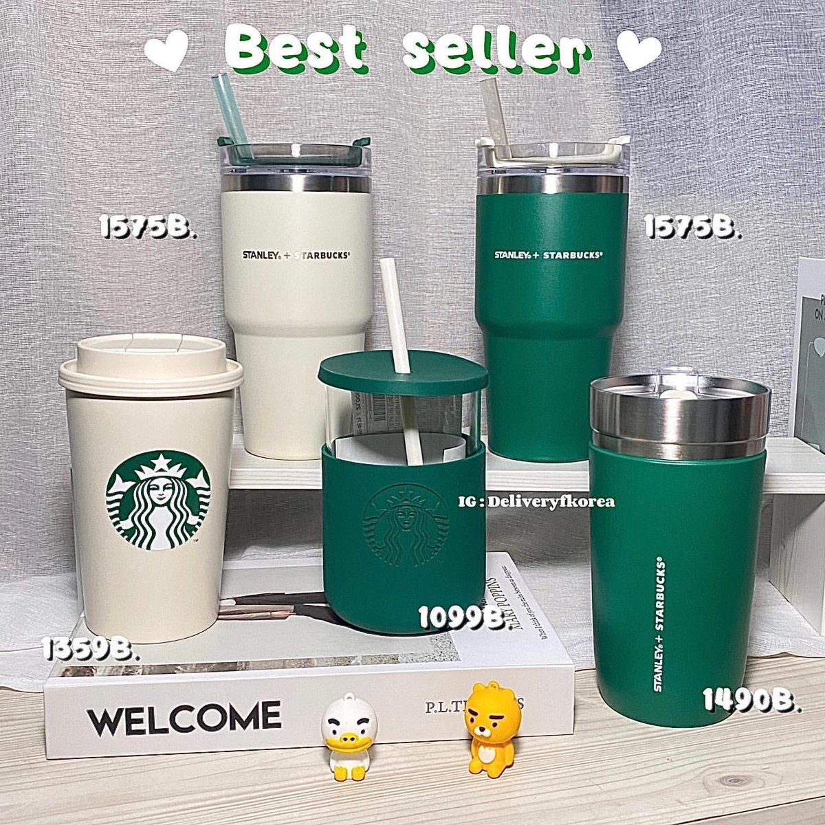 DeliveryFKorea's tweet photo. #StarbucksKorea 🇰🇷
⭐️ Best seller ⭐️

#shopee : #deliveryfkorea 
Line : annywawony

🍊รับใน shopee ด้วยค่ะ สนใจสั่งซื้อสินค้าใน shopee รบกวนทัก line หรือ DM ก่อนเท่านั้นค่ะ 

✈️🇰🇷ส่งแอร์ Ems : รอสินค้า 7-15 วันทำการค่ะ https://t.co/PhSTg3Zuzk