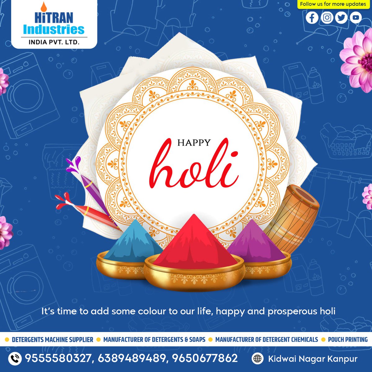 Hitranindustry's tweet photo. 𝐇𝐚𝐩𝐩𝐲 𝐇𝐨𝐥𝐢 💕 
#happyholiday #happyholi2024 #holi #holiday #holifestival #HappyHoli #happyholi #happyholidays #happyholiadvance #happyholi2024inadvance #holihai #holihai🎨 #holihai2024 #holifest2024 #holifest #HoliFestivities #holifestival2024 #holifestivalindia https://t.co/uOhGPmrqV4